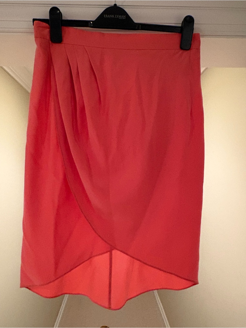 Amanda Uprichard Coral High-Low Wrap Skirt